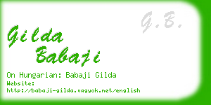gilda babaji business card